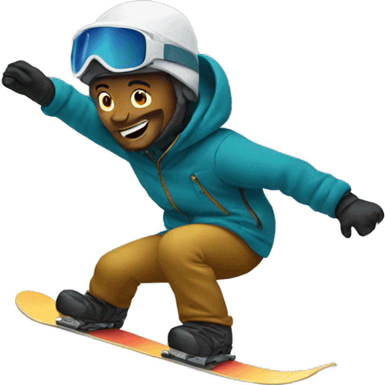 guy snowboarding  emoji