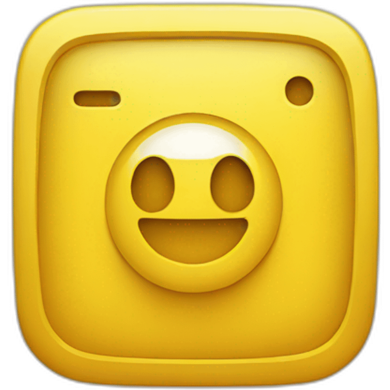 yellow Instagram logo emoji