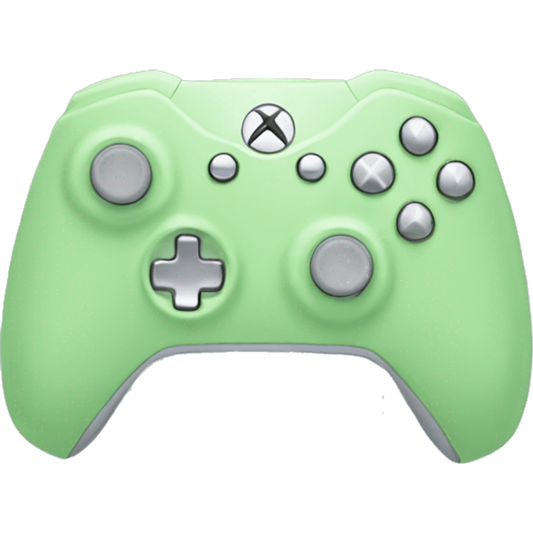 Pastel green Xbox controller  emoji