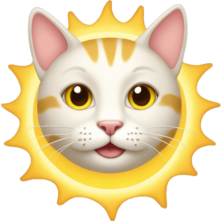 cat with a sun emoji