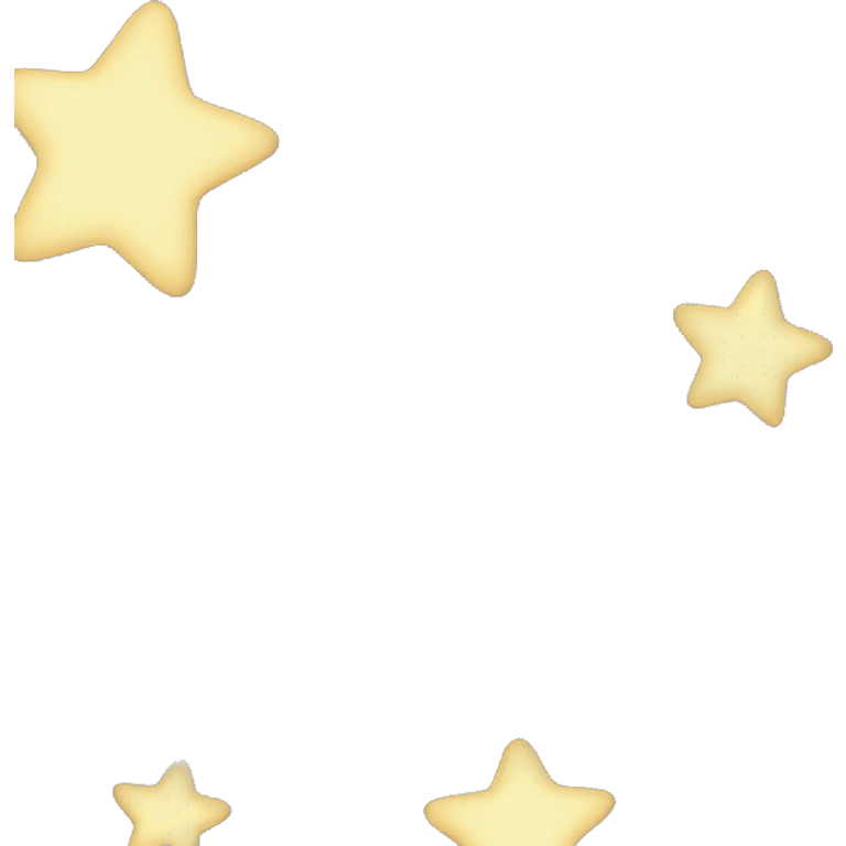 Flat ocean nighttime stars out  emoji