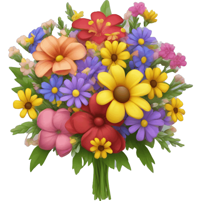 colourful flower bouquet  emoji