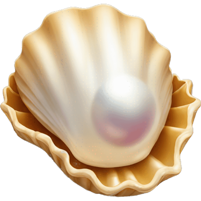 shell with pearl emoji