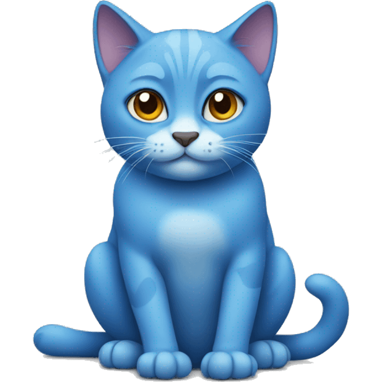 Blue cat emoji