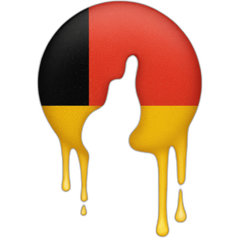 The German flag is crying emoji