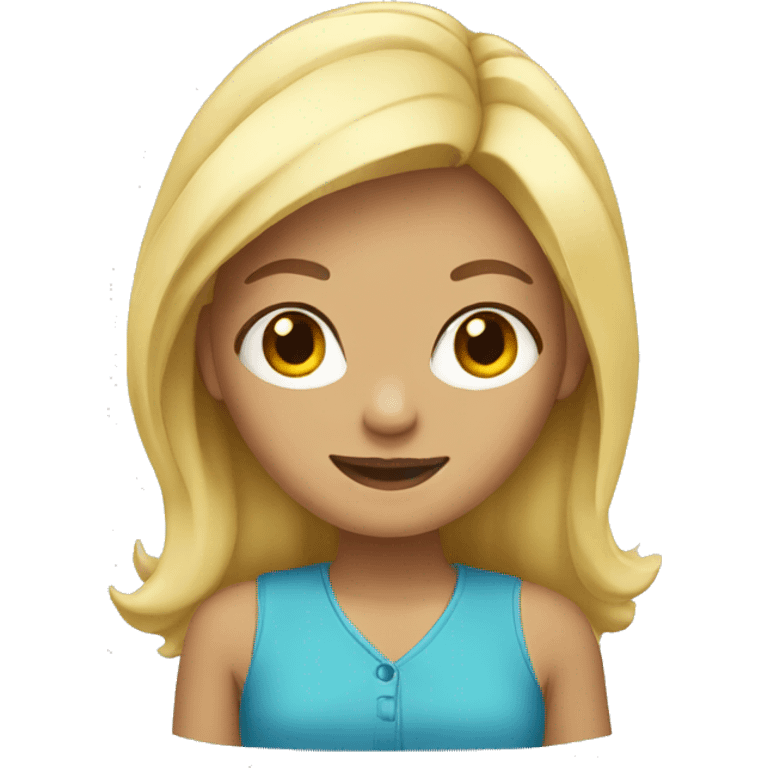 Blonde girl emoji