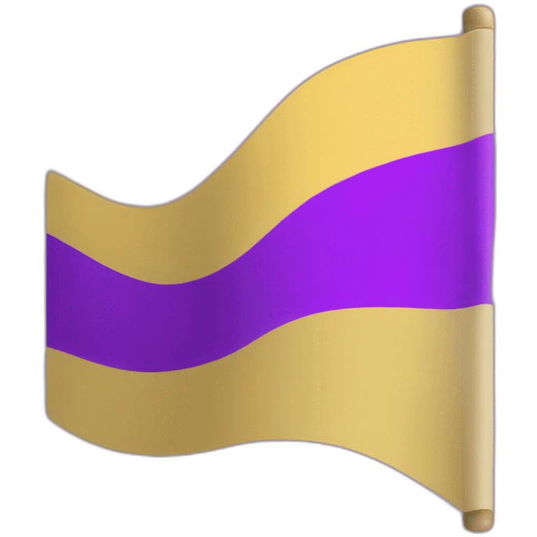 a non-binary pride flag emoji