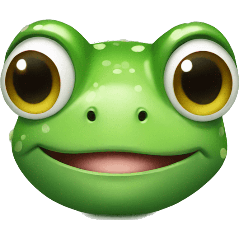 Cute frog emoji