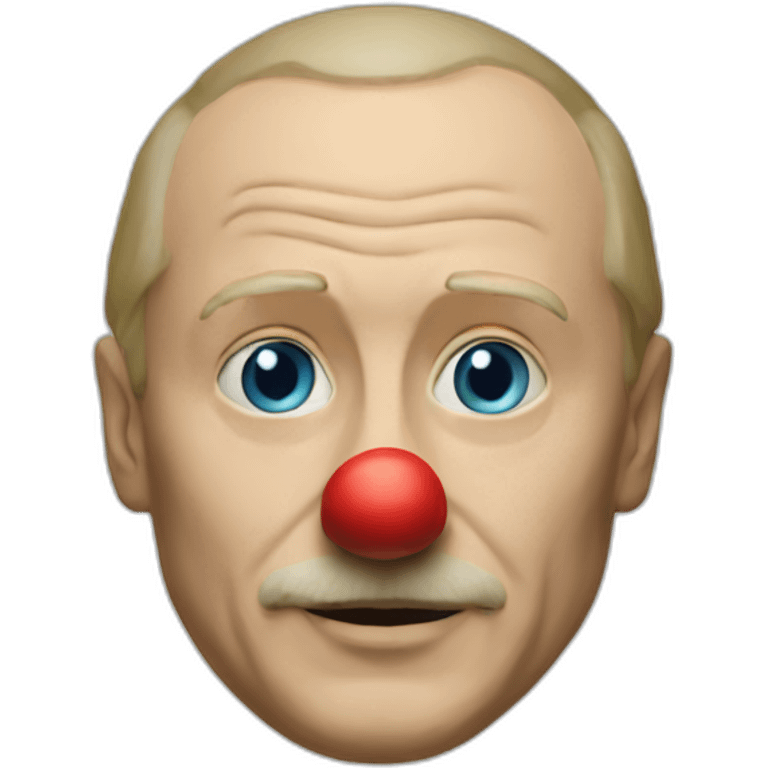 Miniature putin clown mask emoji