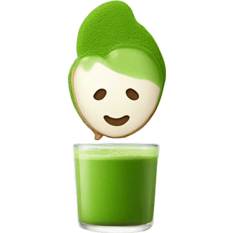 Heart matcha emoji