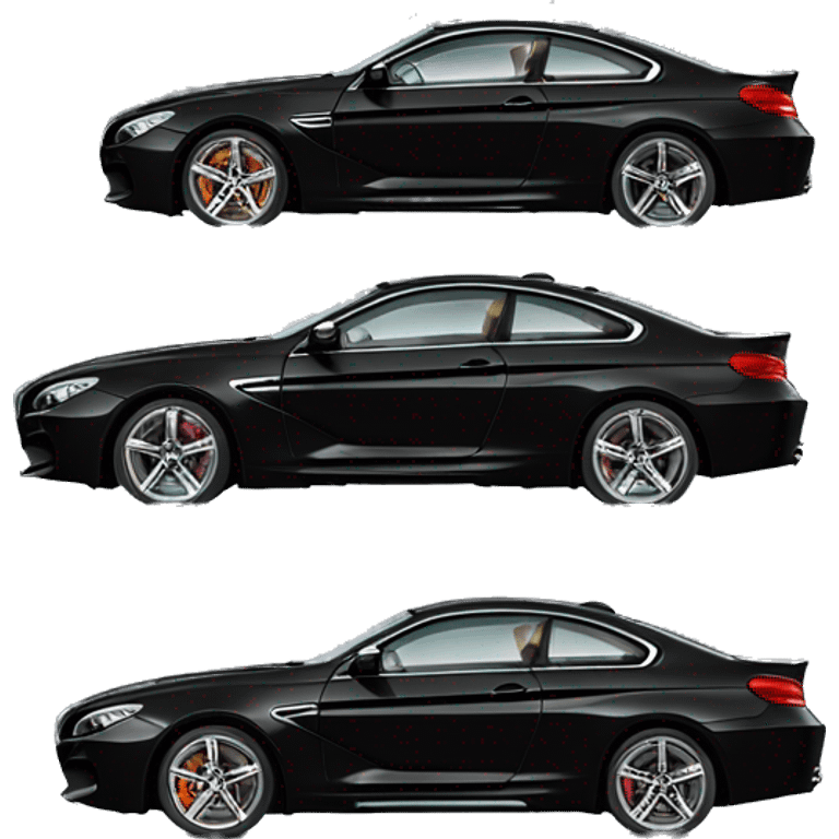  black BMW M6 2024 that crashed emoji