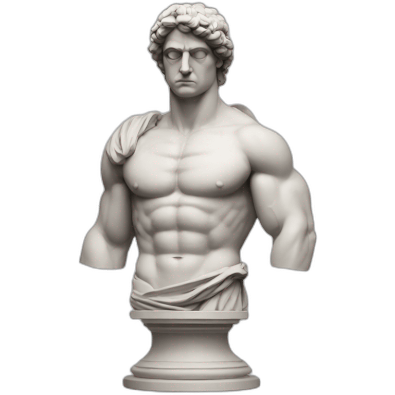 Greek statue with muscles emoji