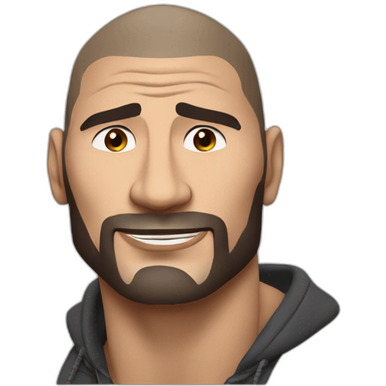 actor dave bautista cartoon wearing henley  emoji