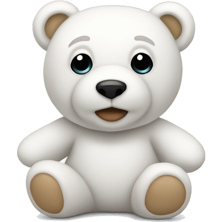 White teddy bear emoji