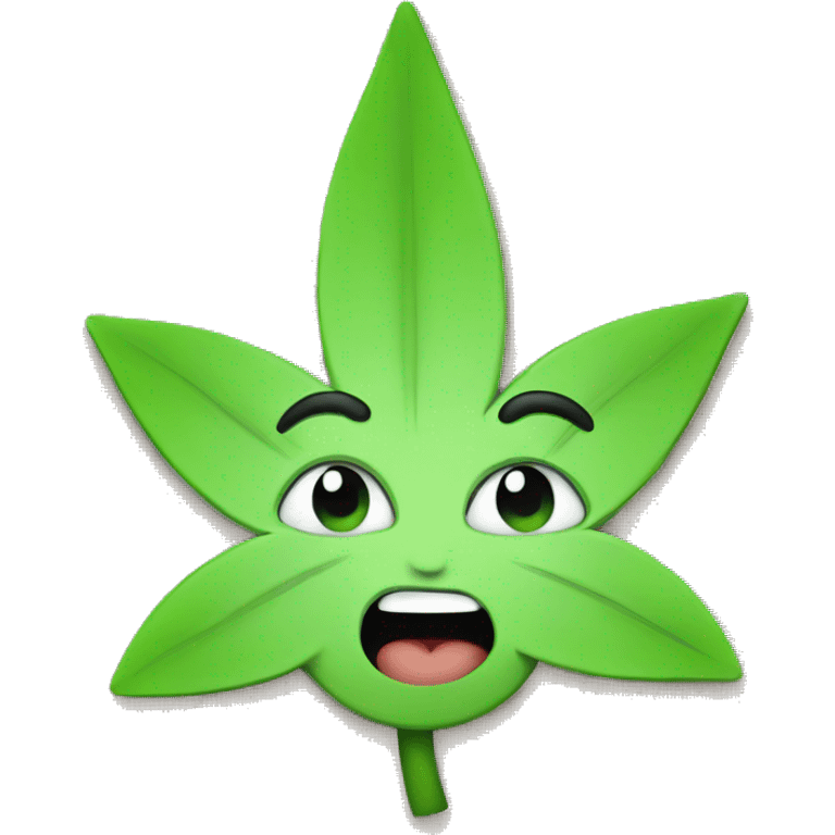 Cute weed emoji