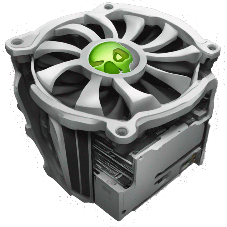 A dying GPU emoji