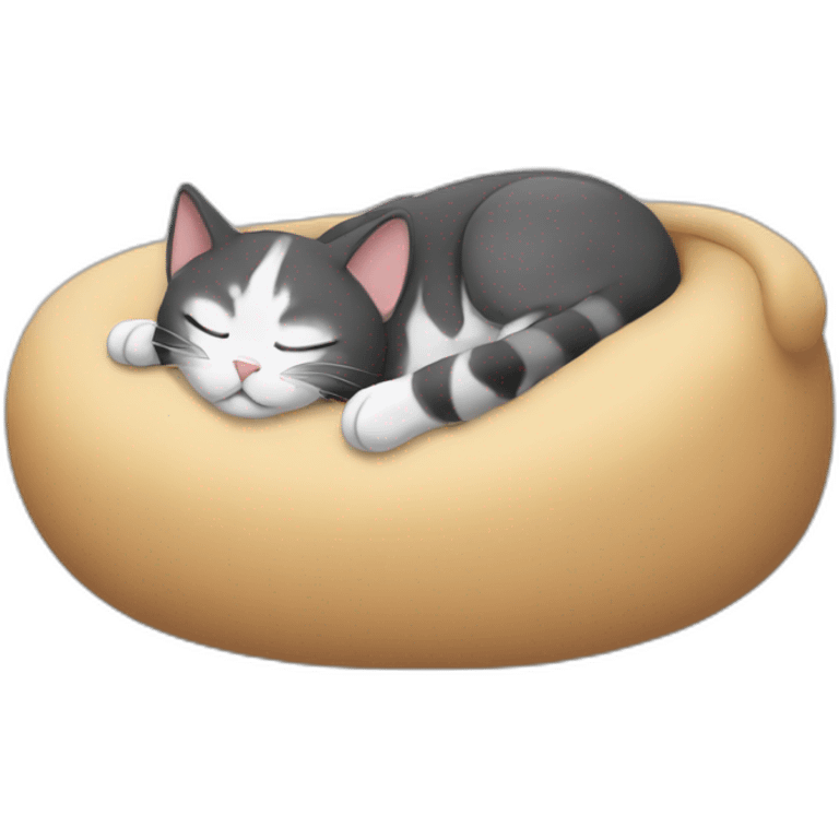 a cat slepping emoji