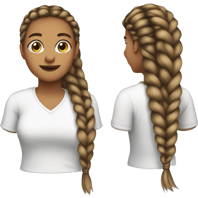 Long hair braids  emoji