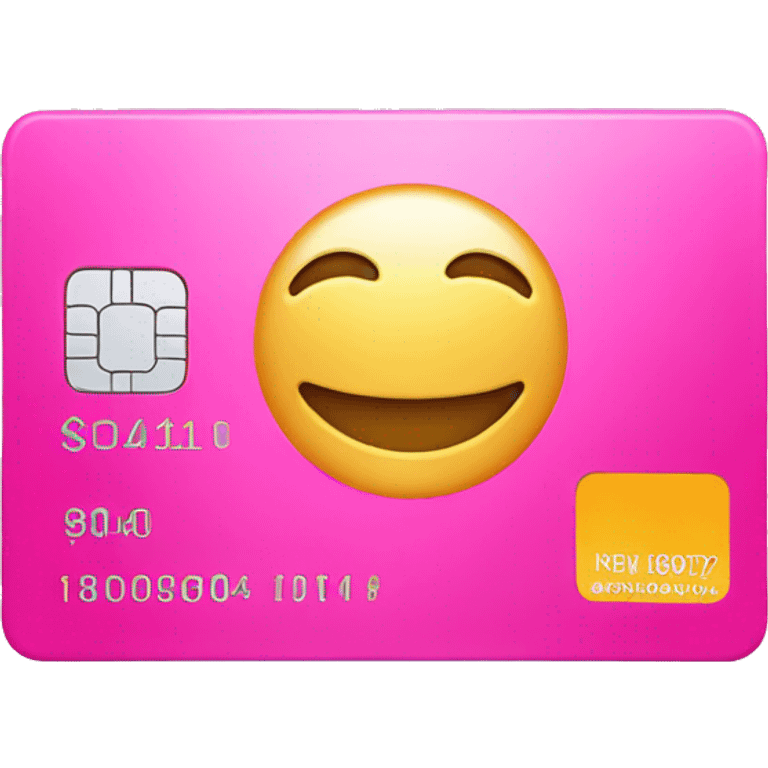 Pink credit card emoji