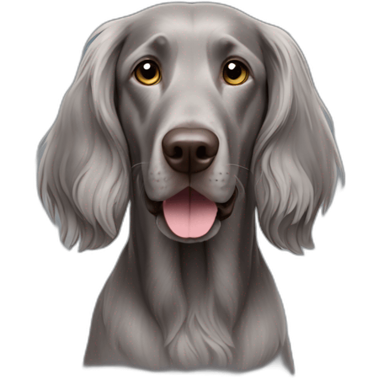 longhair weimaraner emoji