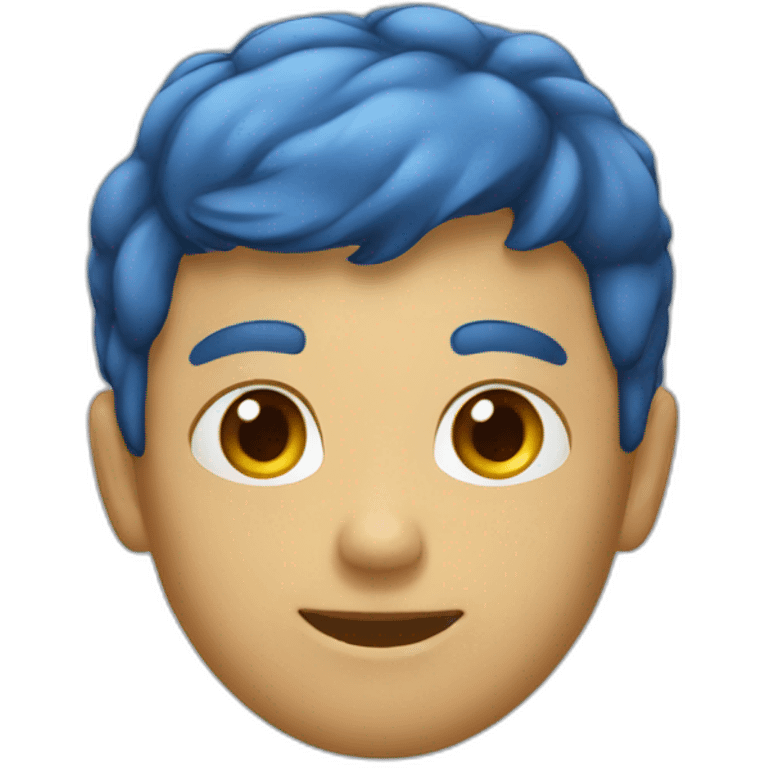 Chat bleu emoji