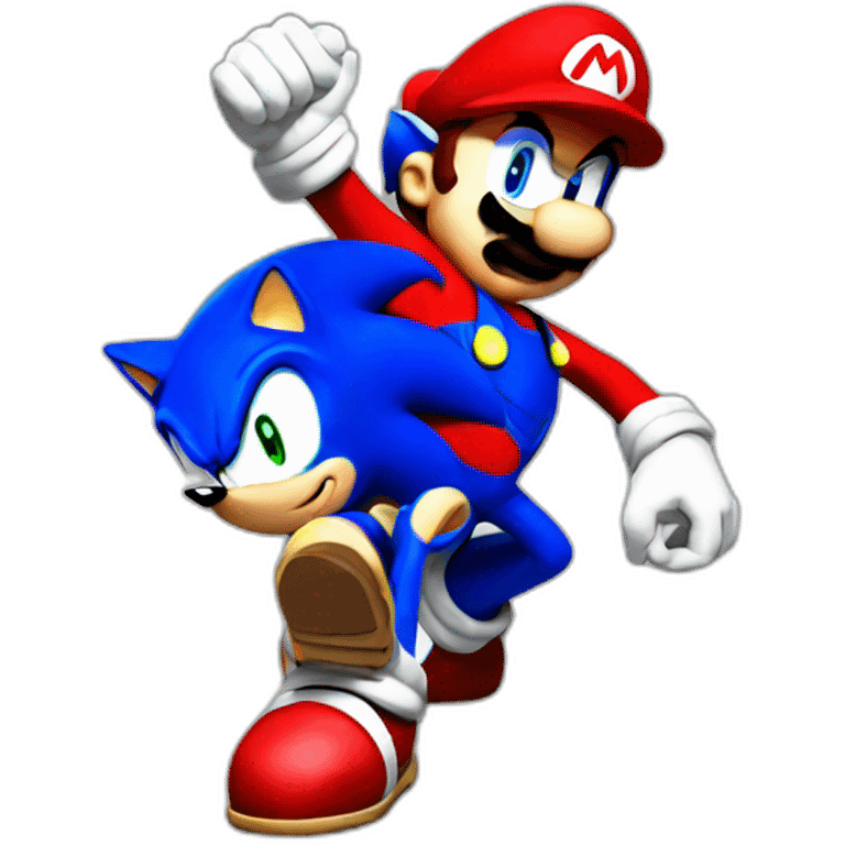 Sonic vs mario emoji