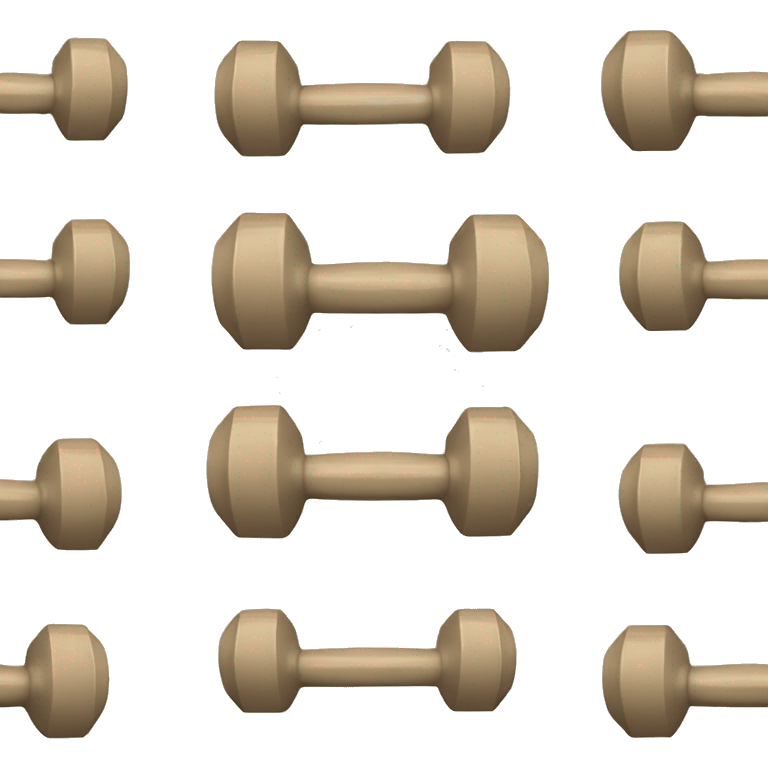 beige set of dumbbells emoji