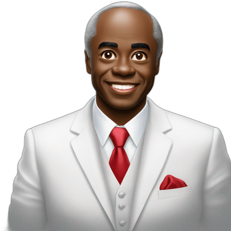 David oyedepo avec sa veste blanche emoji