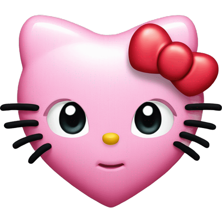 hello kitty heart emoji