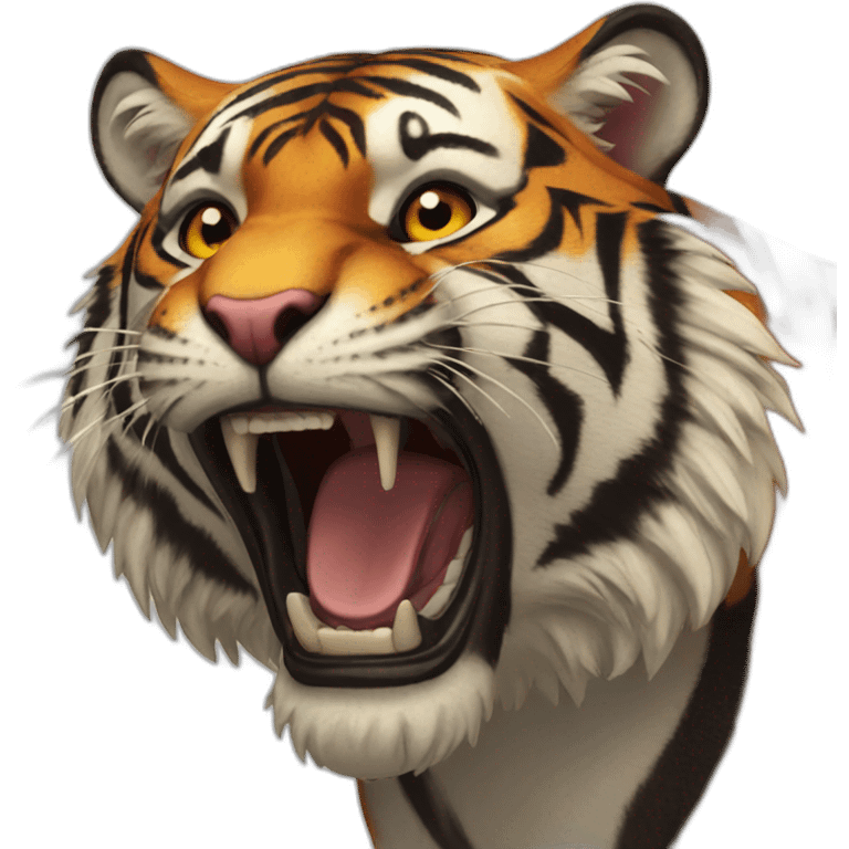 Tiger roar emoji