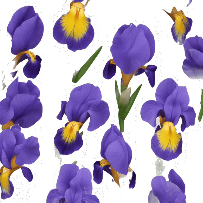 Iris flower emoji