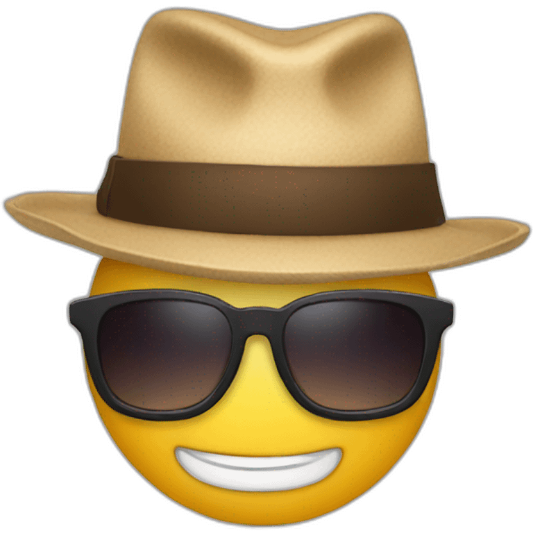 hat and glasses emoji