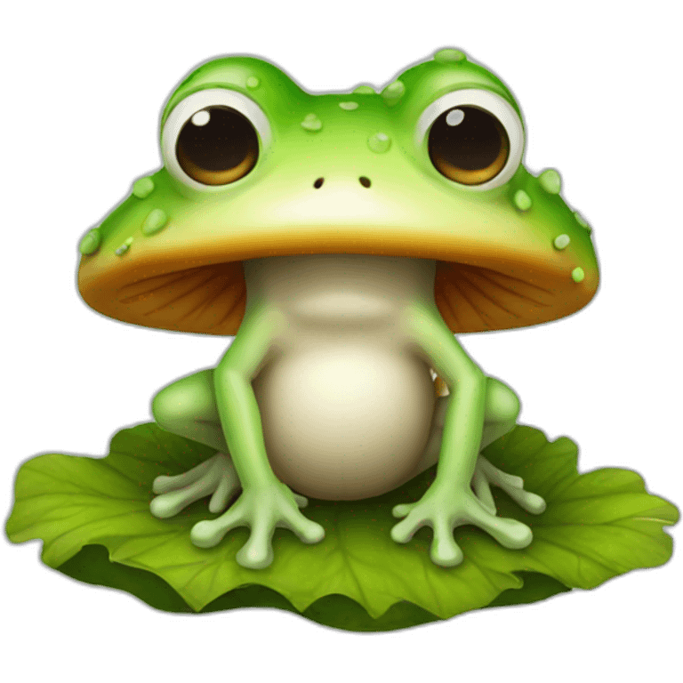 Mushroom frog emoji