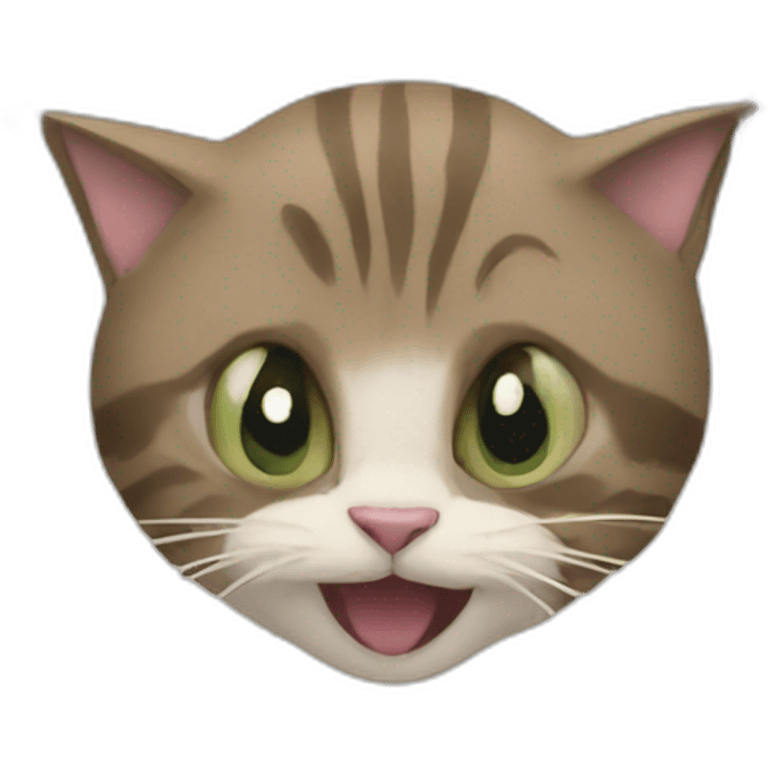 Crazy cat emoji