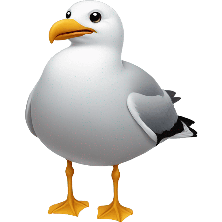 Fat seagull emoji