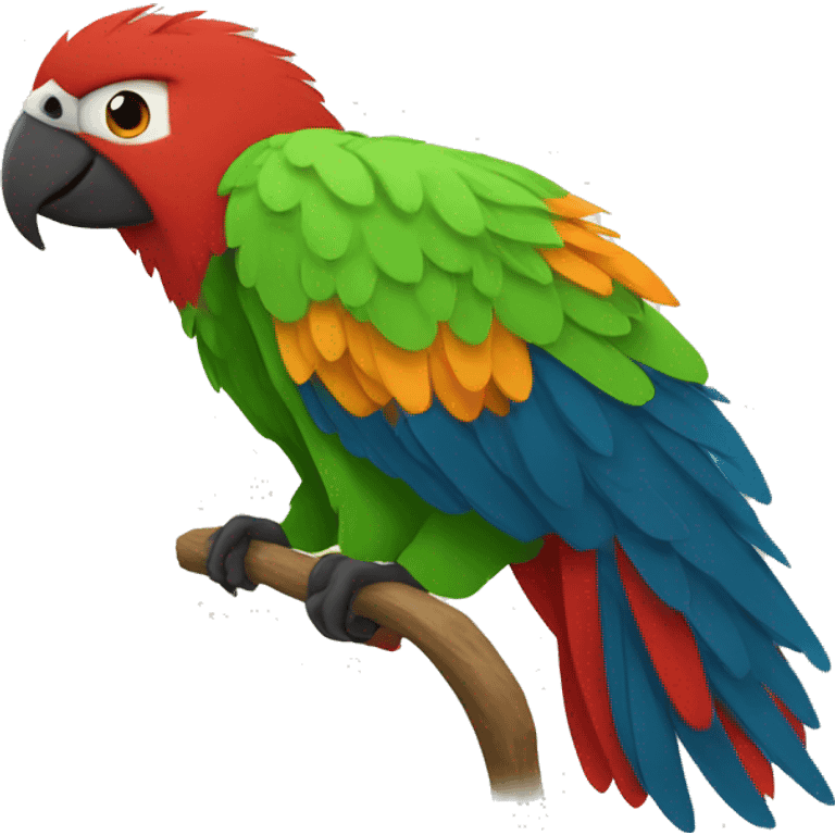 guacamaya roja emoji