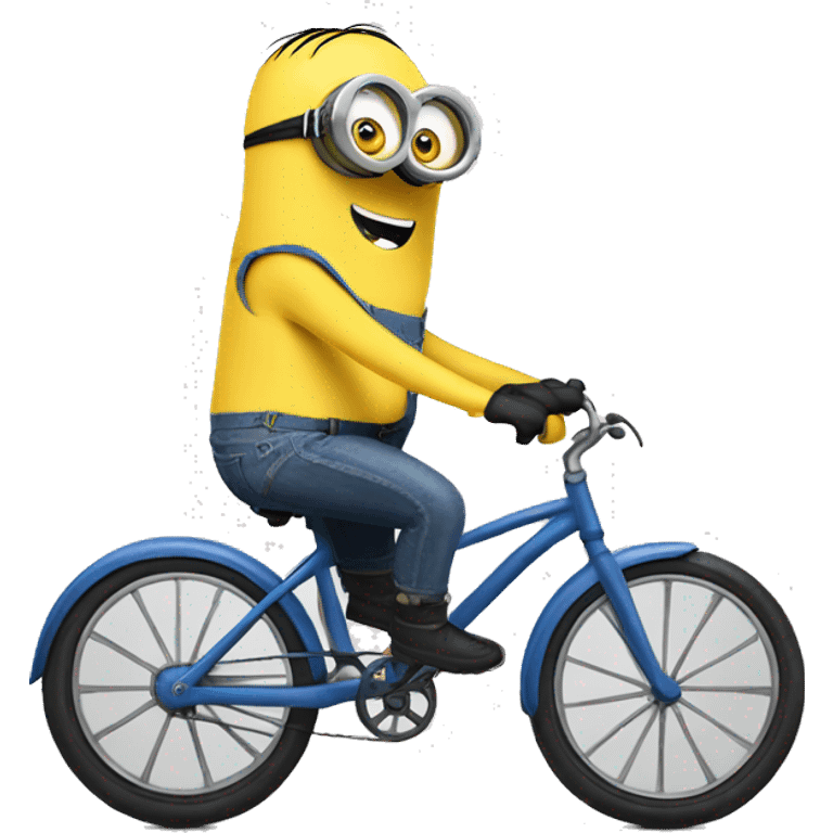 Minion on a bike emoji