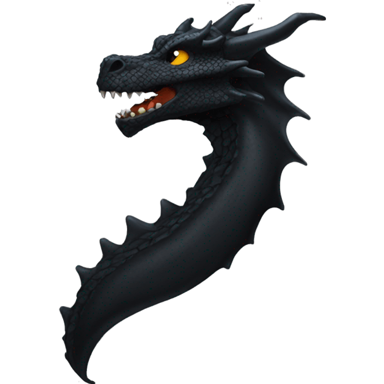 black dragon head breathingfire emoji