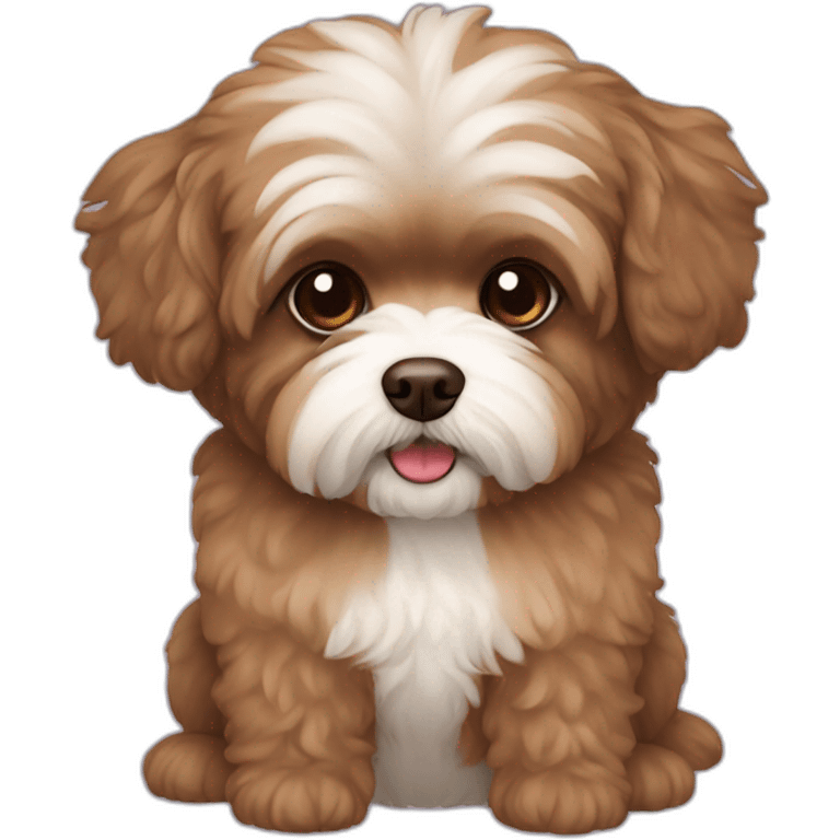 brown shihpoo emoji