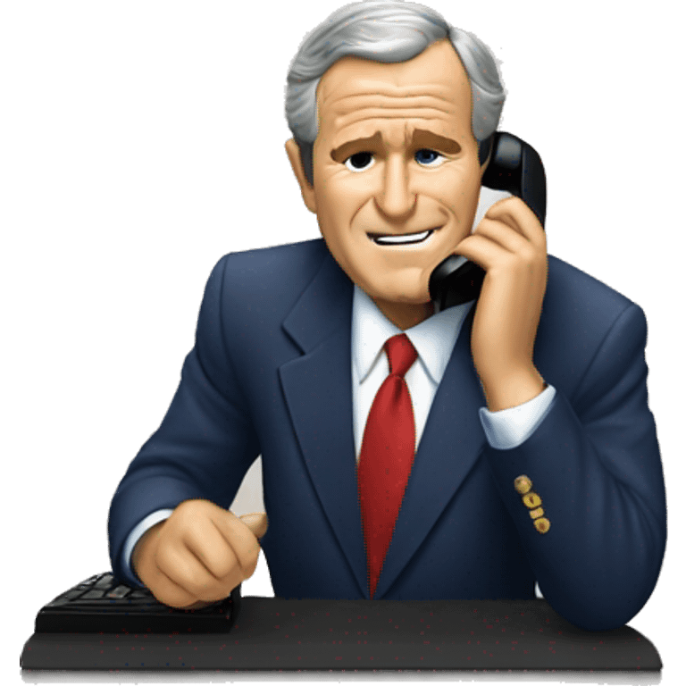 George bush on the phone emoji