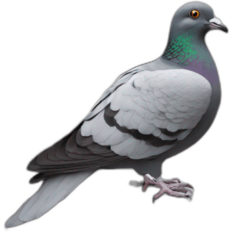 pigeon on a car emoji