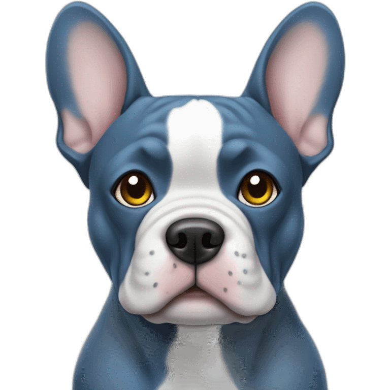 blue french buldog emoji