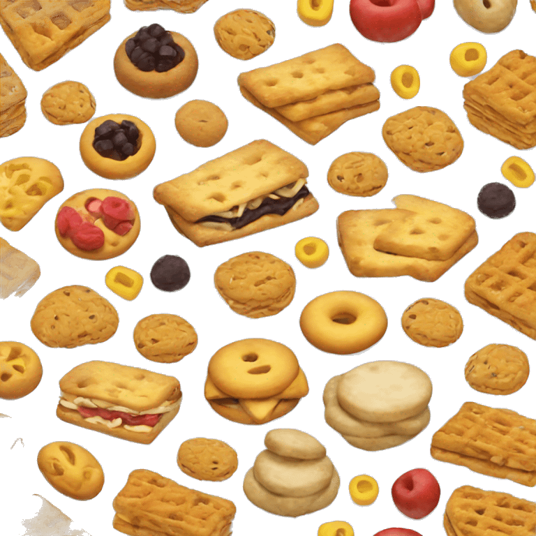 3 tiered snack foods emoji