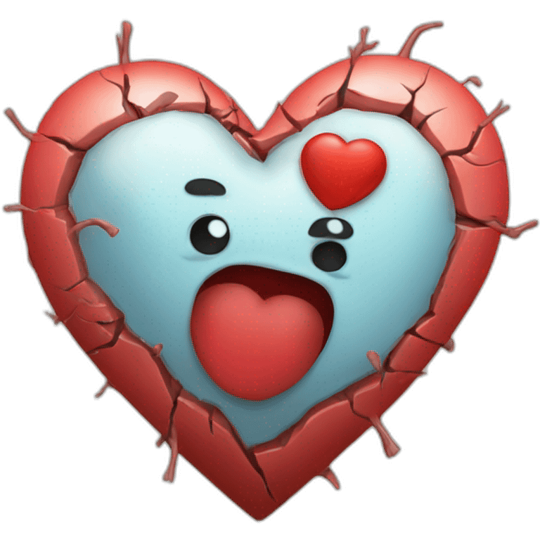 repaired heart offered by a wounded heart emoji