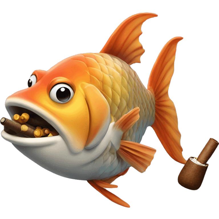 fish with cigar emoji