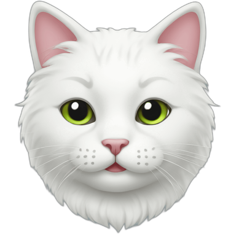 Christmas White Cat emoji