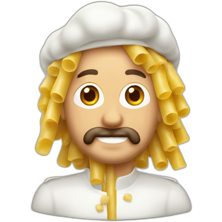 Italian man cut pasta emoji