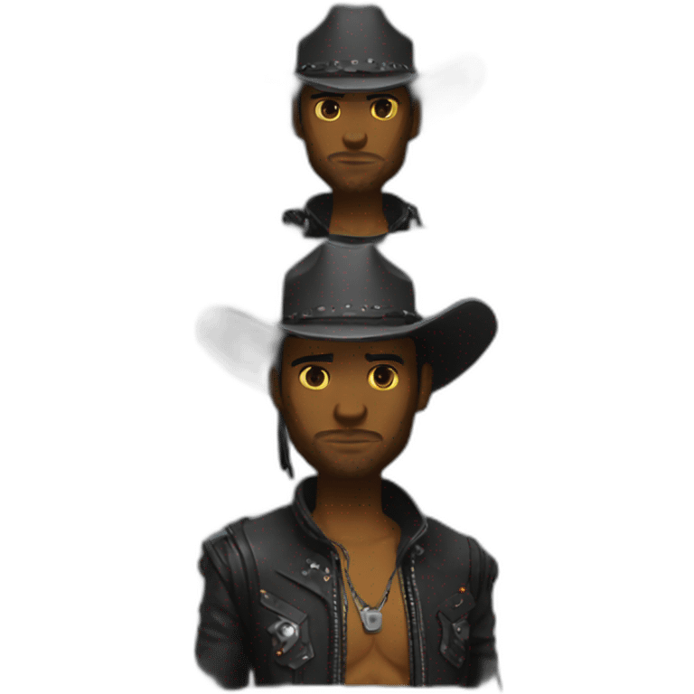 cyberpunk cowboy emoji