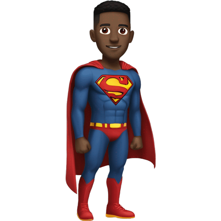 Norris Cole wearing a superman costume emoji