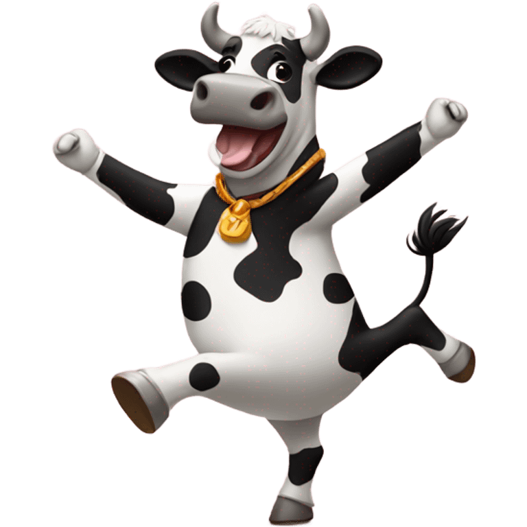 Dancing cow emoji